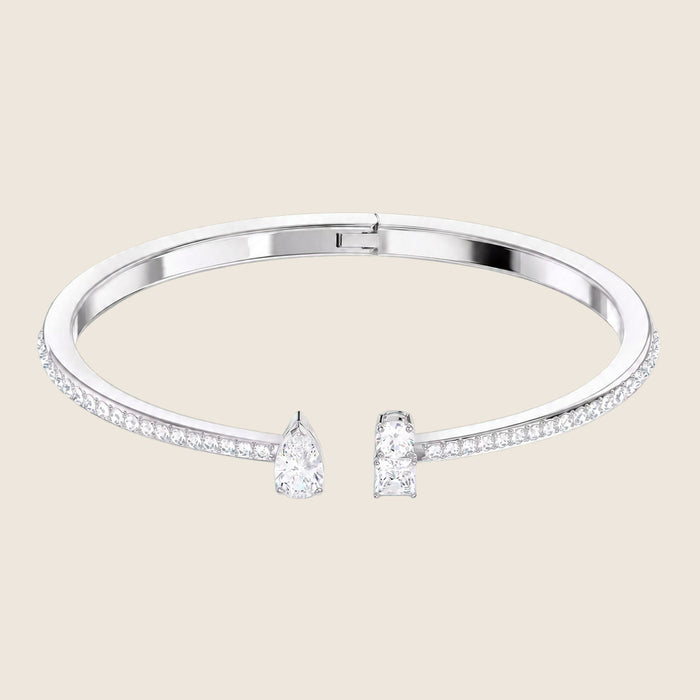 Bracelet Swarovski — Jonc argent