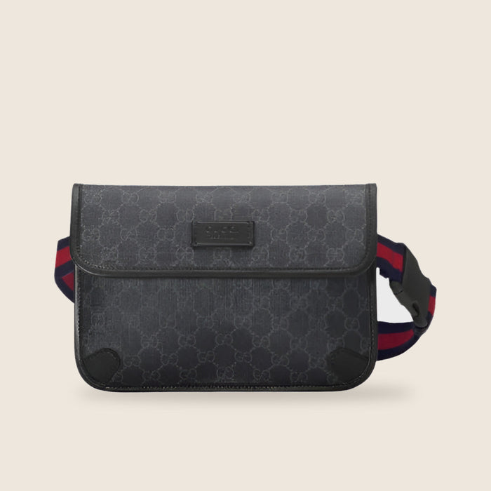 Sacoche Gucci — Noir bande Web