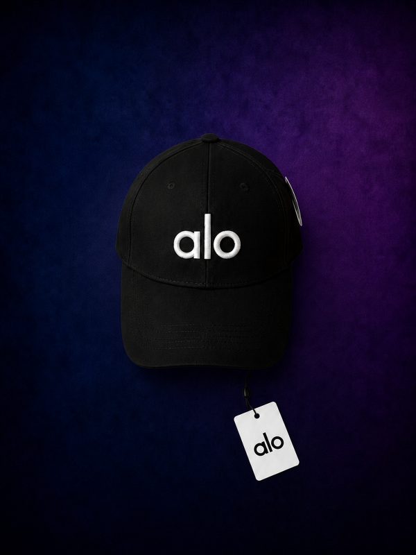 Casquette Alo Noire Logo Blanc