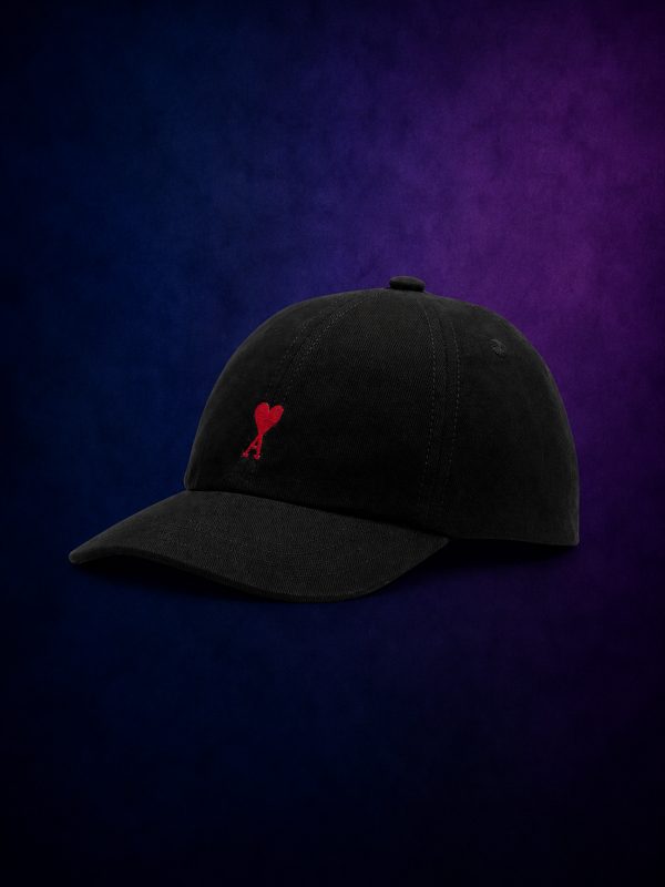 Casquette Cœur Rouge Noire