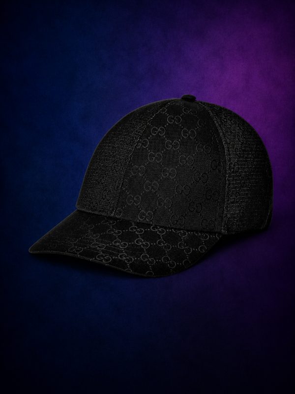Casquette GG Noire Ton sur Ton