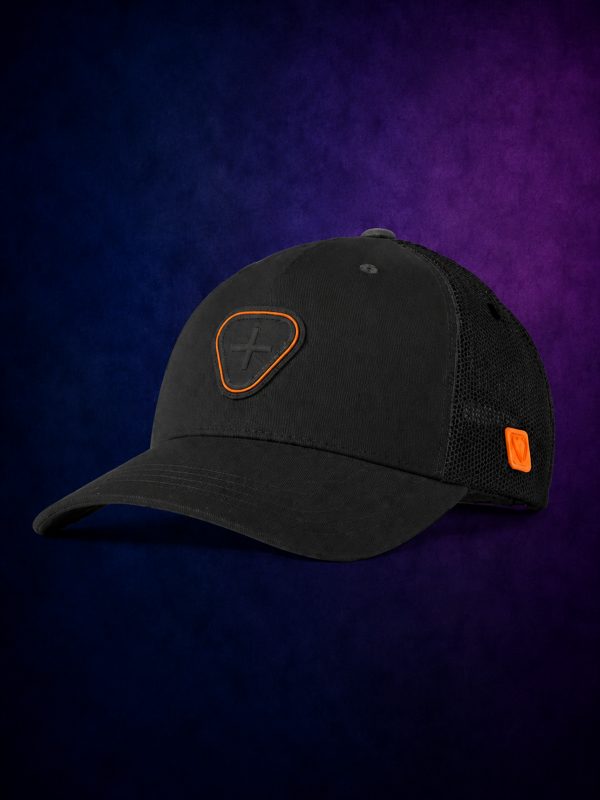 Casquette Trucker Écusson Orange