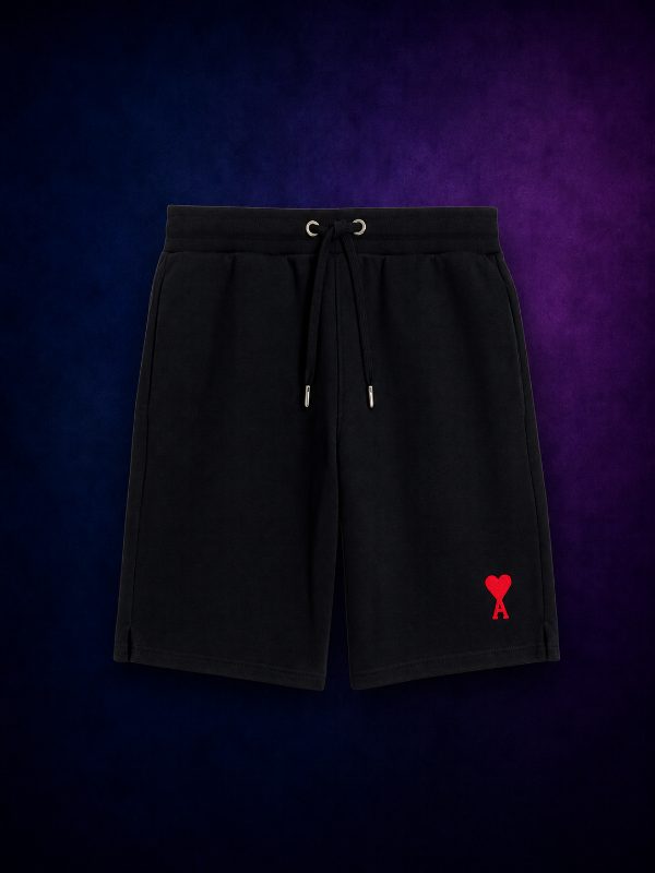 Short Molleton Cœur Rouge